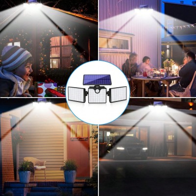 1pc 266 LED 2200LM Adjustable Outdoor LED Sun Motion Sensor Light