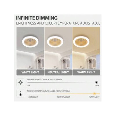 1pc Ceiling Fan Light, E27 Screw Mouth Installation, Directly Connected To The C