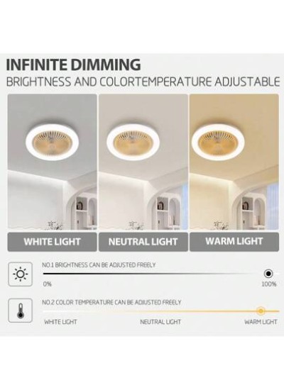 1pc Ceiling Fan Light, E27 Screw Mouth Installation, Directly Connected To The C