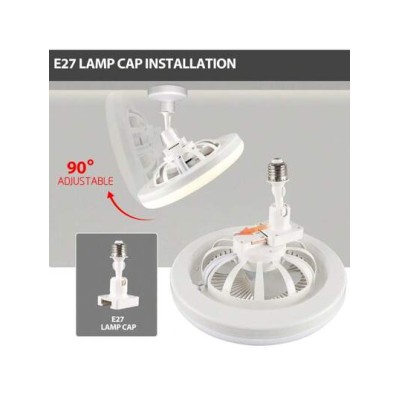 1pc Ceiling Fan Light, E27 Screw Mouth Installation, Directly Connected To The C