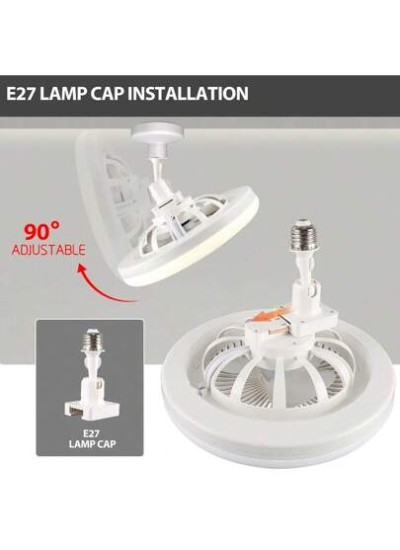 1pc Ceiling Fan Light, E27 Screw Mouth Installation, Directly Connected To The C