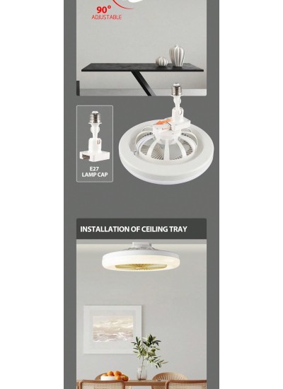 1pc Ceiling Fan Light, E27 Screw Mouth Installation, Directly Connected To The C